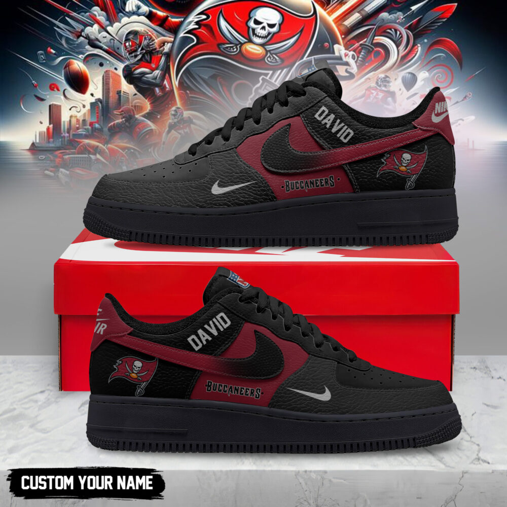 Tampa Bay Buccaneers | Premium NFL Black in Black AF1 TD