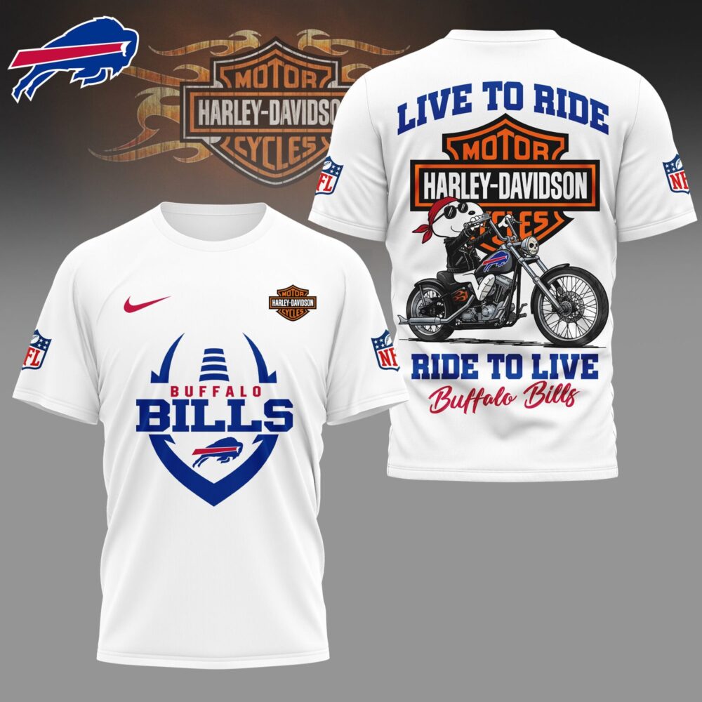 Buffalo Bills | Premium NFL Snoopy Harley Davidson 3D Shirt NY
