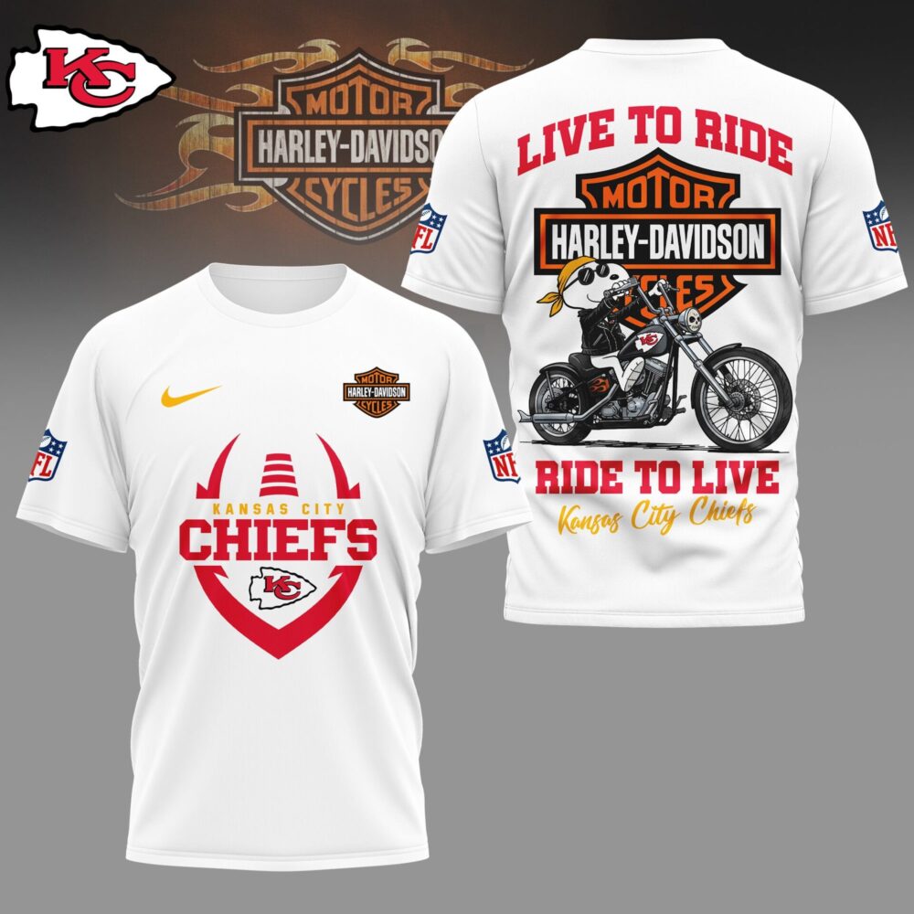 Kansas City Chiefs | Premium NFL Snoopy Harley Davidson 3D Shirt NY