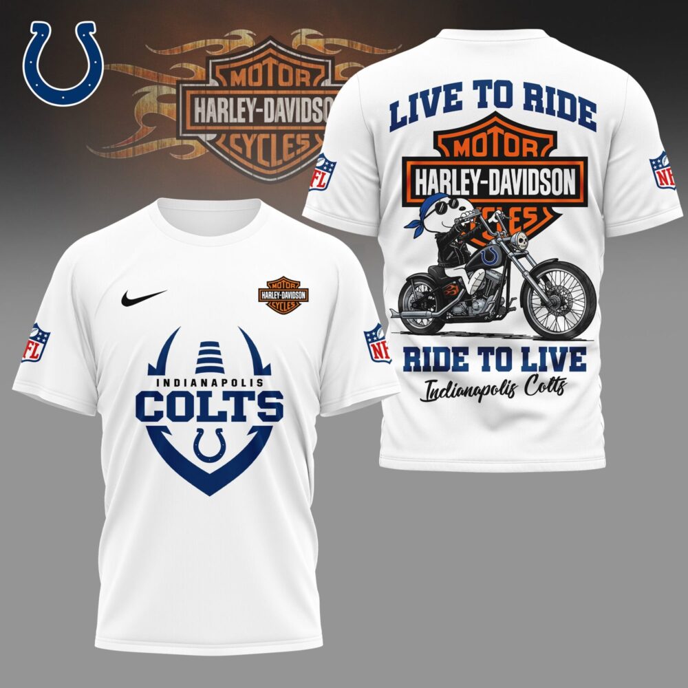 Indianapolis Colts | Premium NFL Snoopy Harley Davidson 3D Shirt NY