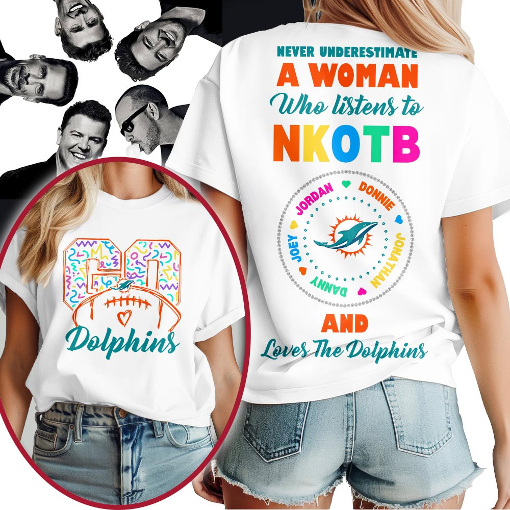 Miami Dolphins | Premium NFL x NKOTB Fan 3D Shirt MM