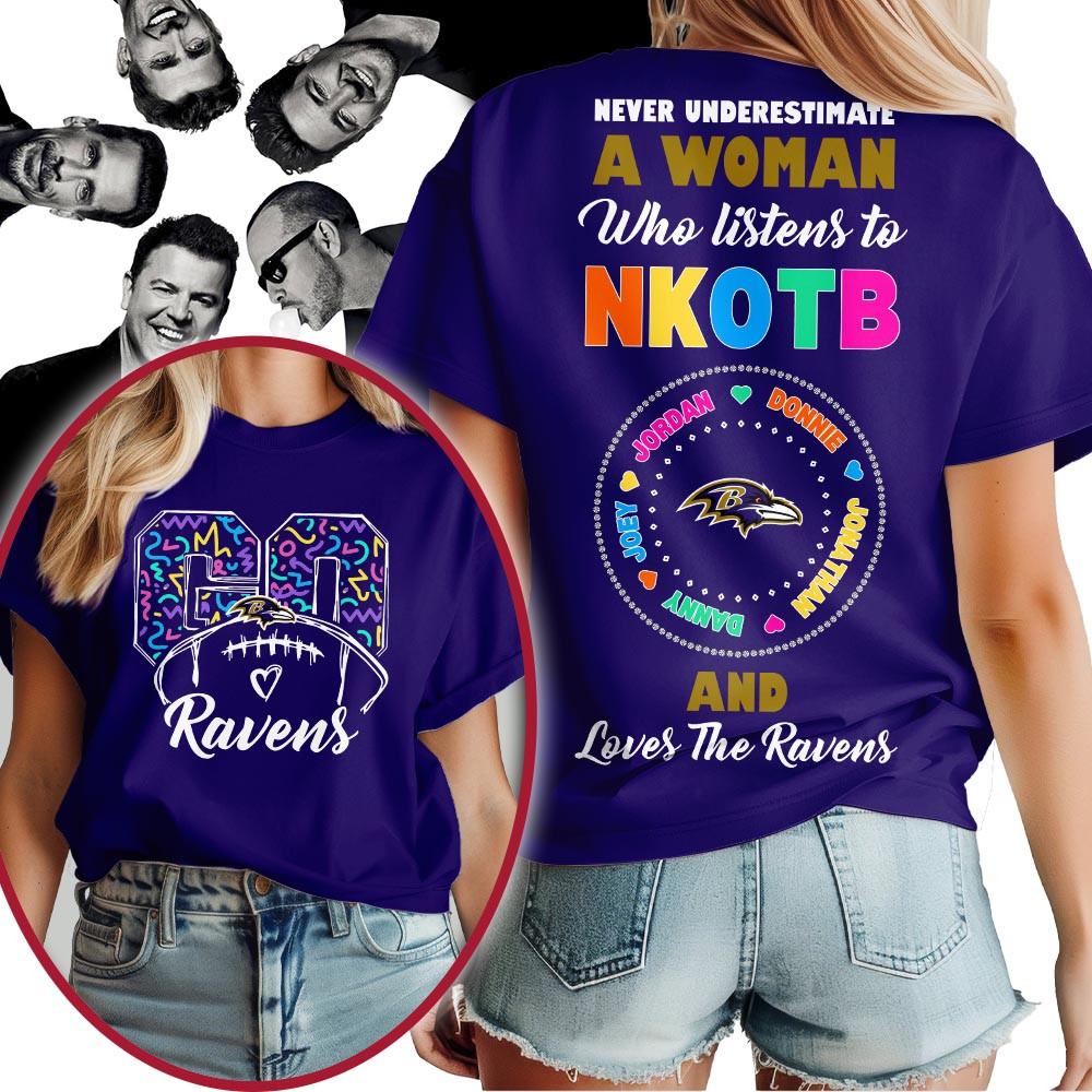 Baltimore Ravens | Premium NFL x NKOTB Fan 3D Shirt MM