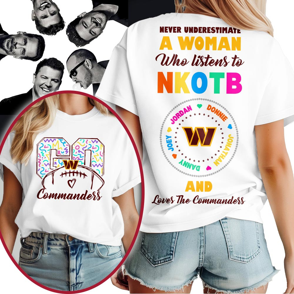 Washington Commanders | Premium NFL x NKOTB Fan 3D Shirt MM