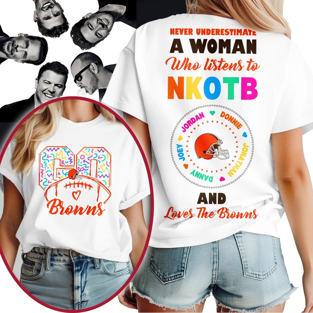 Cleveland Browns | Premium NFL x NKOTB Fan 3D Shirt MM