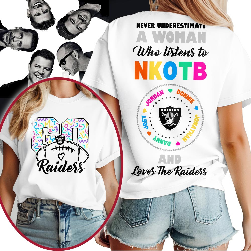 Las Vegas Raiders | Premium NFL x NKOTB Fan 3D Shirt MM