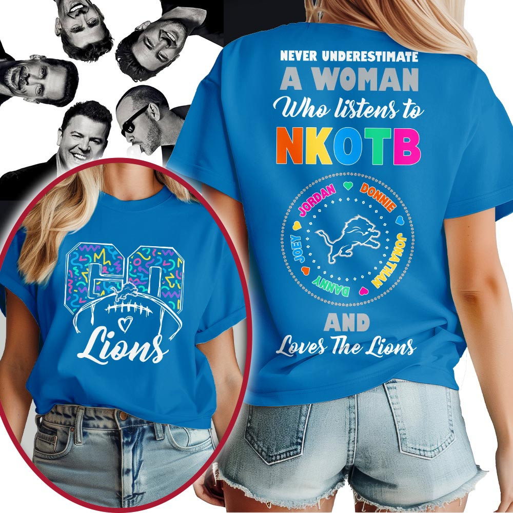 Detroit Lions | Premium NFL x NKOTB Fan 3D Shirt MM