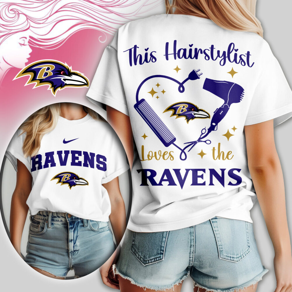 Baltimore Ravens | Premium NFL Hairstylist Fan Women Shirt TD