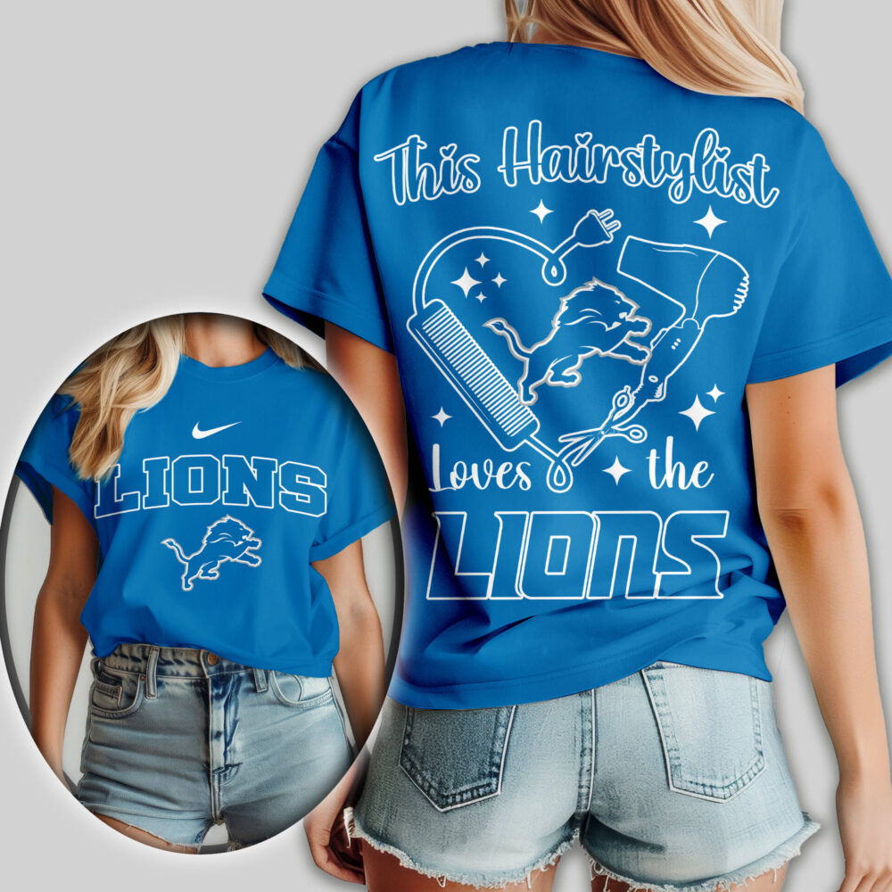 Detroit Lions | Premium NFL Hairstylist Fan Women Shirt TD
