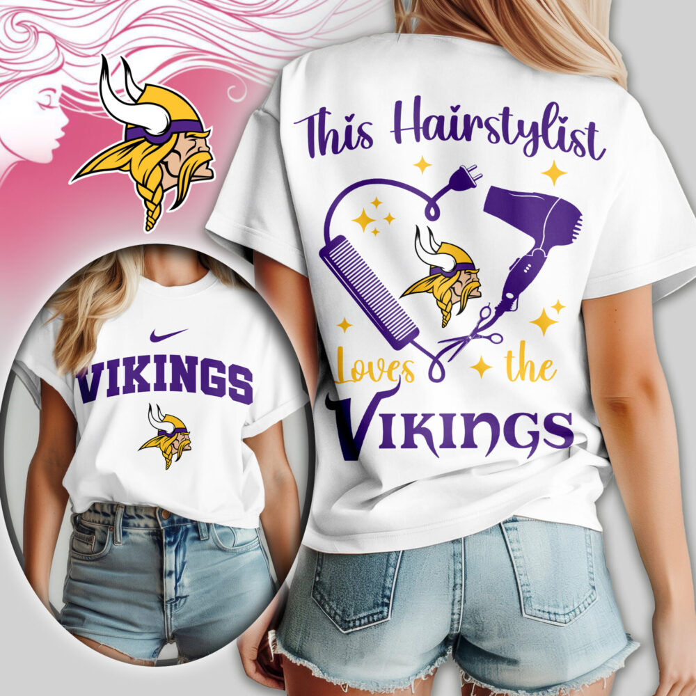 Minnesota Vikings | Premium NFL Hairstylist Fan Women Shirt TD