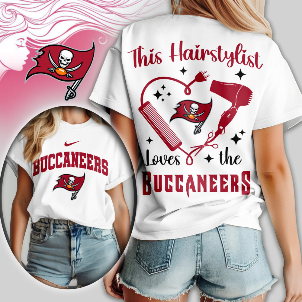 Tampa Bay Buccaneers | Premium NFL Hairstylist Fan Women Shirt TD