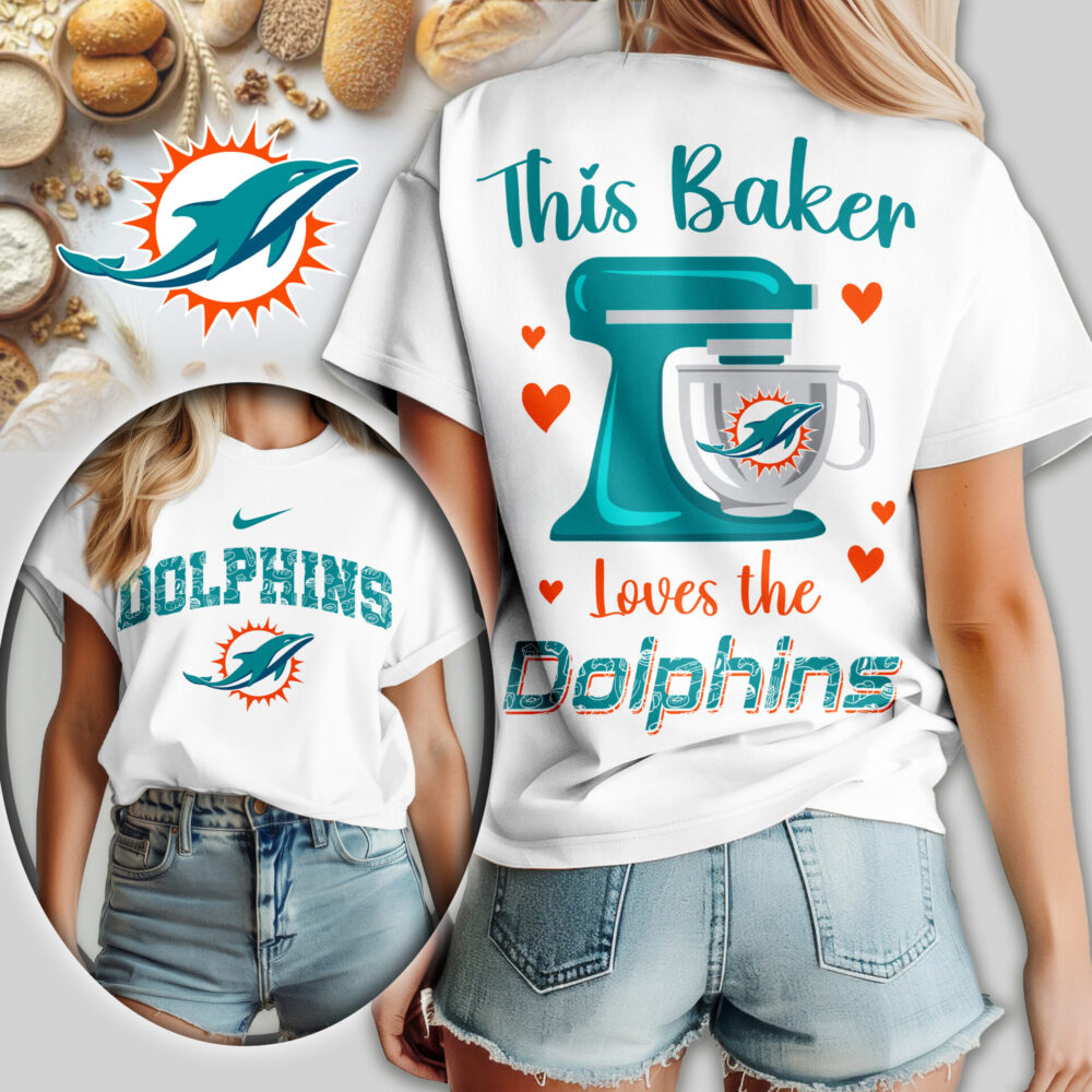 Miami Dolphins | Premium NFL Baker Fan Women Shirt TD