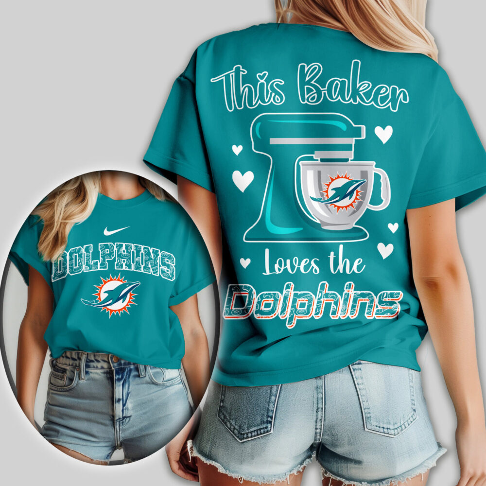 Miami Dolphins | Premium NFL Baker Fan Women Shirt TD