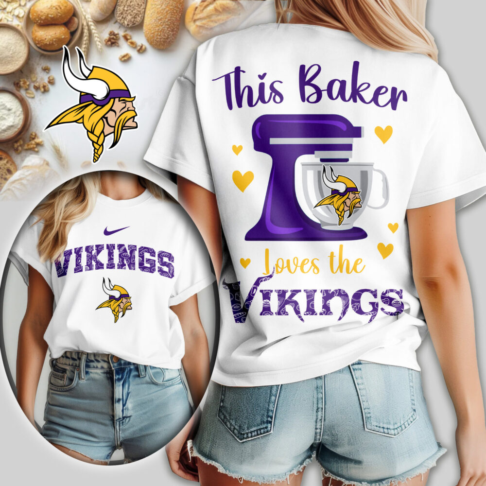 Minnesota Vikings | Premium NFL Baker Fan Women Shirt TD