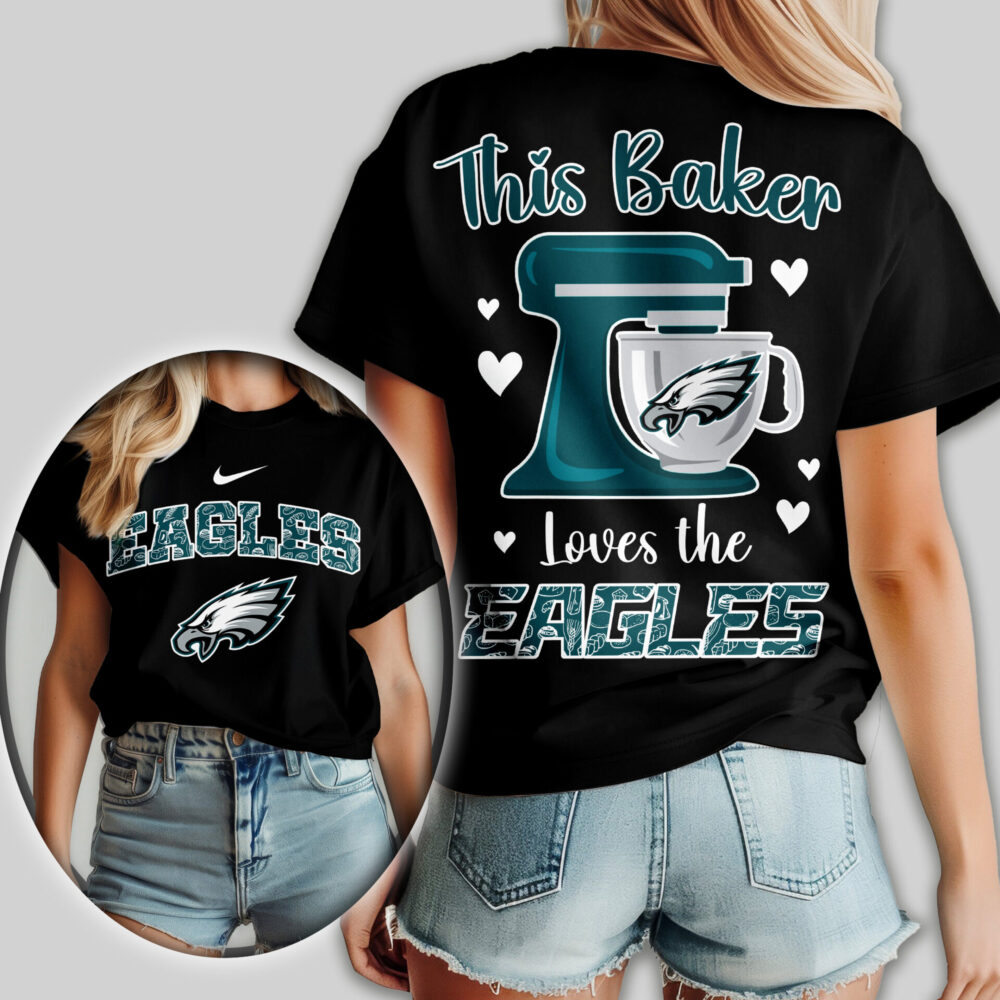 Philadelphia Eagles | Premium NFL Baker Fan Women Shirt TD