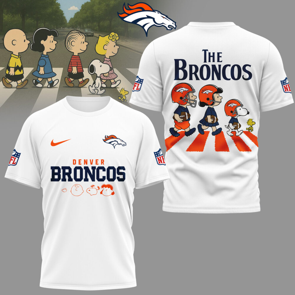 Denver Broncos | Premium NFL Snoopy Abbey Road 3D Shirt