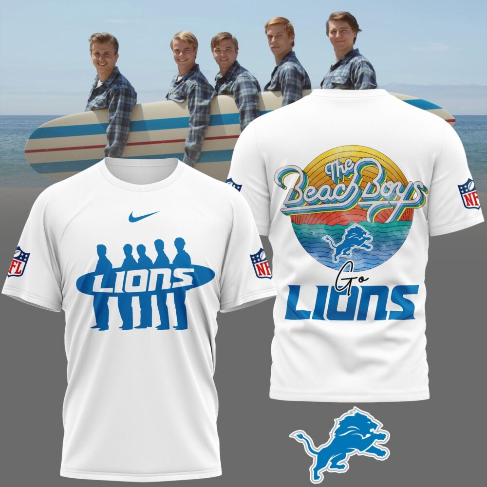 Detroit Lions | Premium NFL The Beach Boys 3D Shirt NP