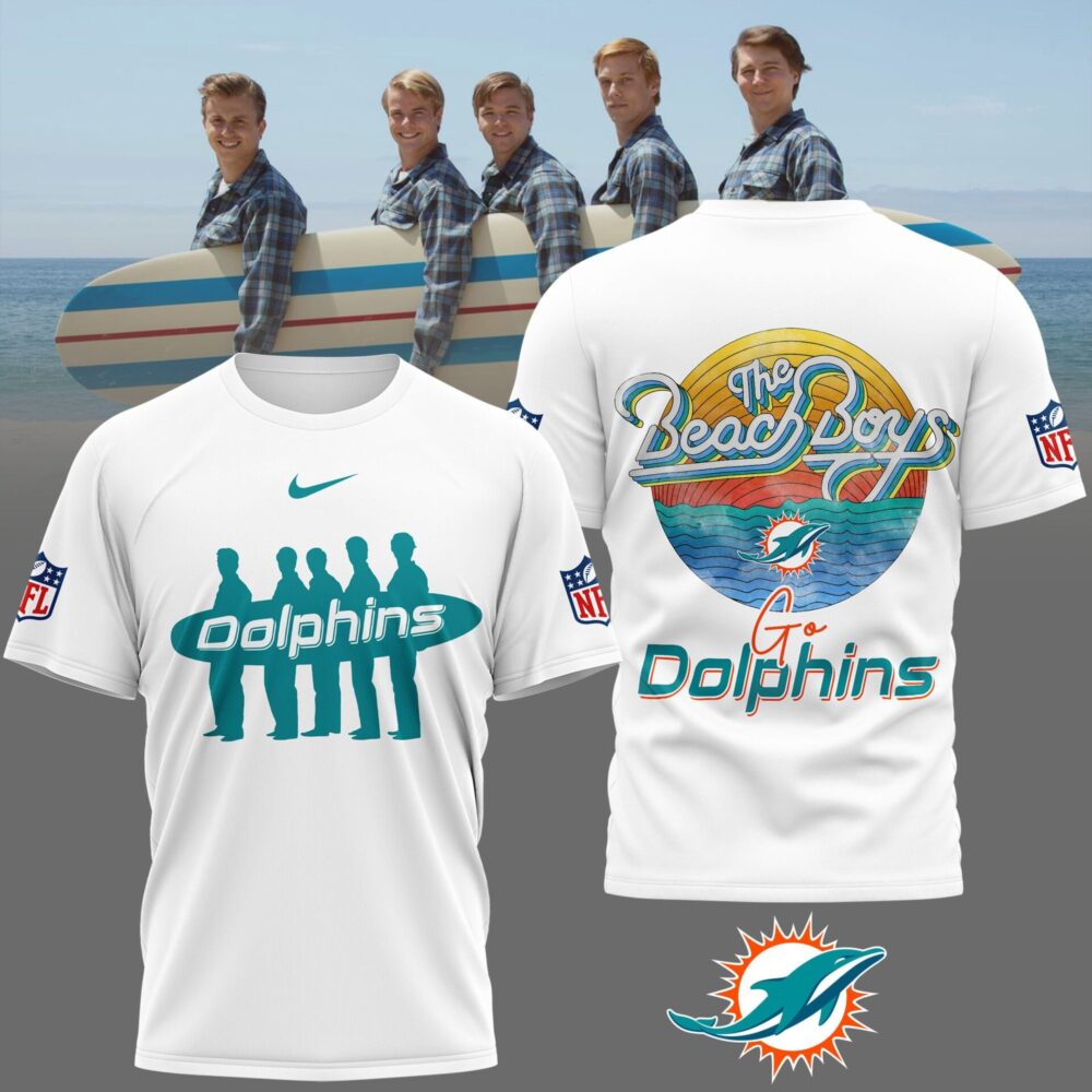 Miami Dolphins | Premium NFL The Beach Boys 3D Shirt NP