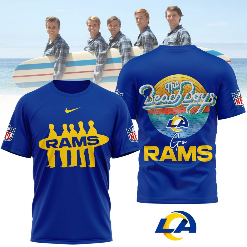 Los Angeles Rams | Premium NFL The Beach Boys 3D Shirt NP