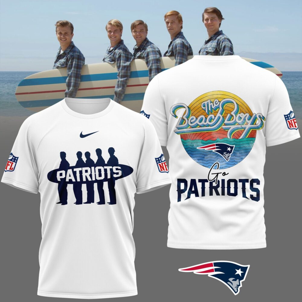 New England Patriots | Premium NFL The Beach Boys 3D Shirt NP