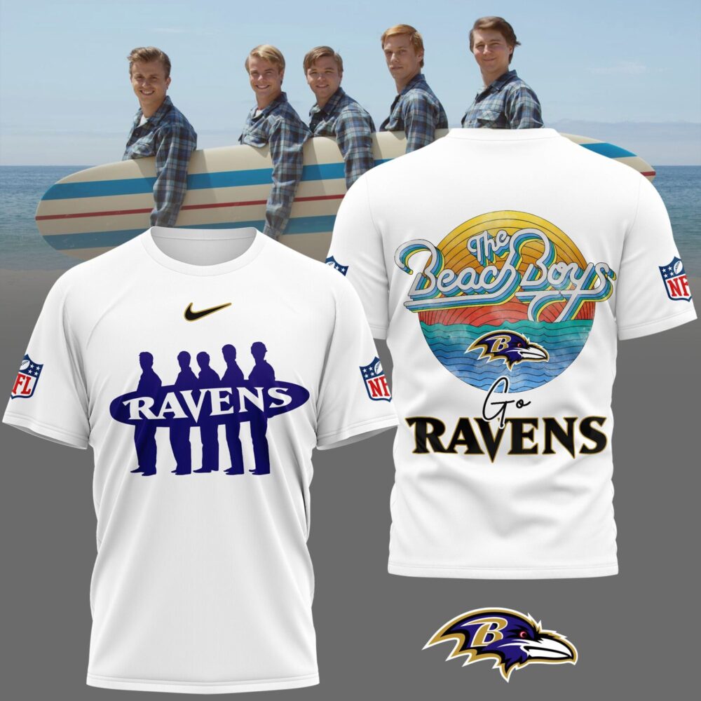 Baltimore Ravens | Premium NFL The Beach Boys 3D Shirt NP