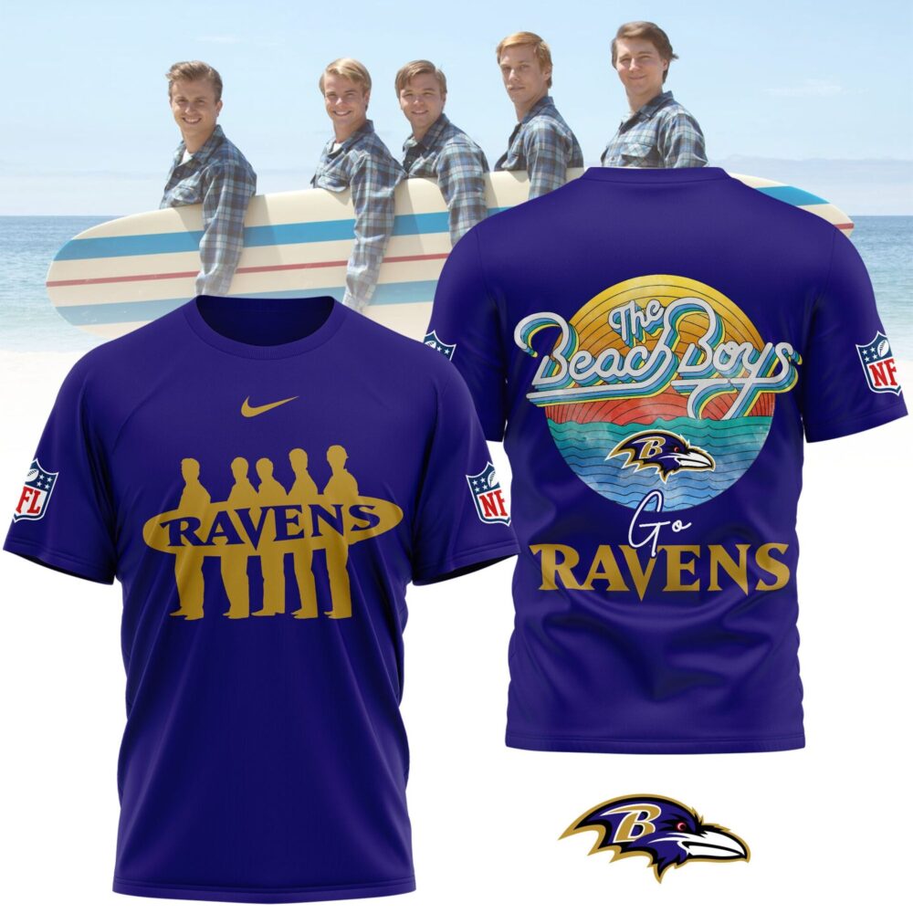 Baltimore Ravens | Premium NFL The Beach Boys 3D Shirt NP