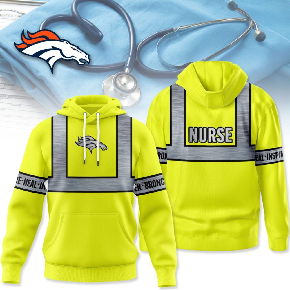 Denver Broncos | Premium NFL Nurse Safrty Hi Vis Hoodie NY