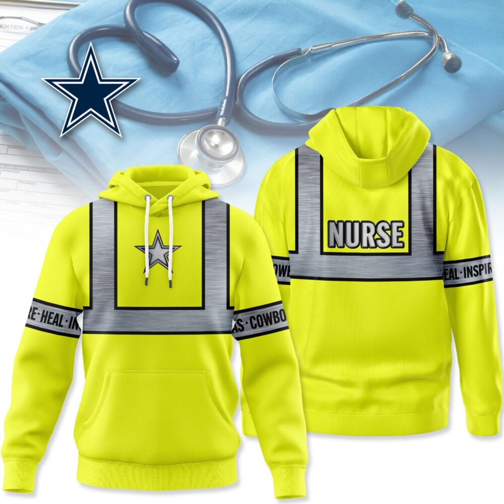 Dallas Cowboys | Premium NFL Nurse Safrty Hi Vis Hoodie NY