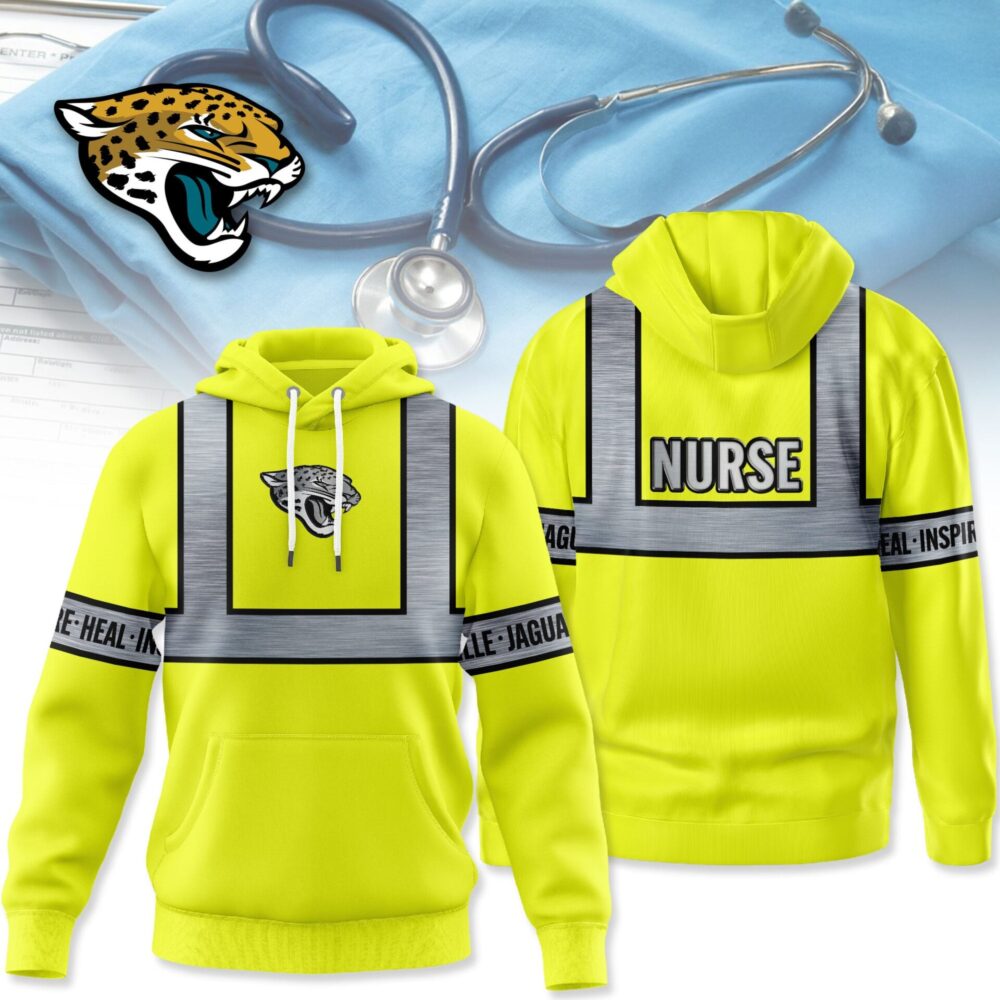Jacksonville Jaguars | Premium NFL Nurse Safrty Hi Vis Hoodie NY