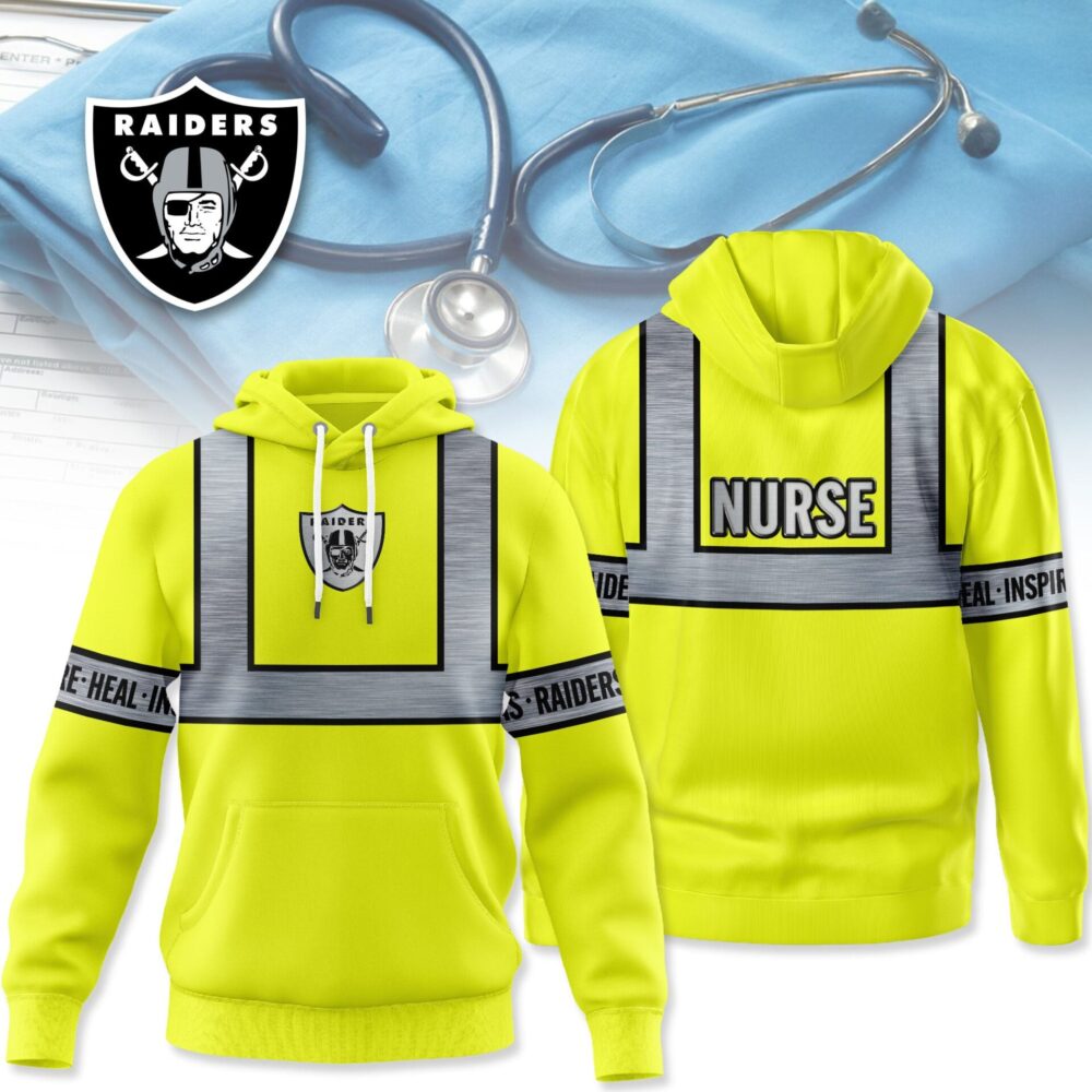 Las Vegas Raiders | Premium NFL Nurse Safrty Hi Vis Hoodie NY