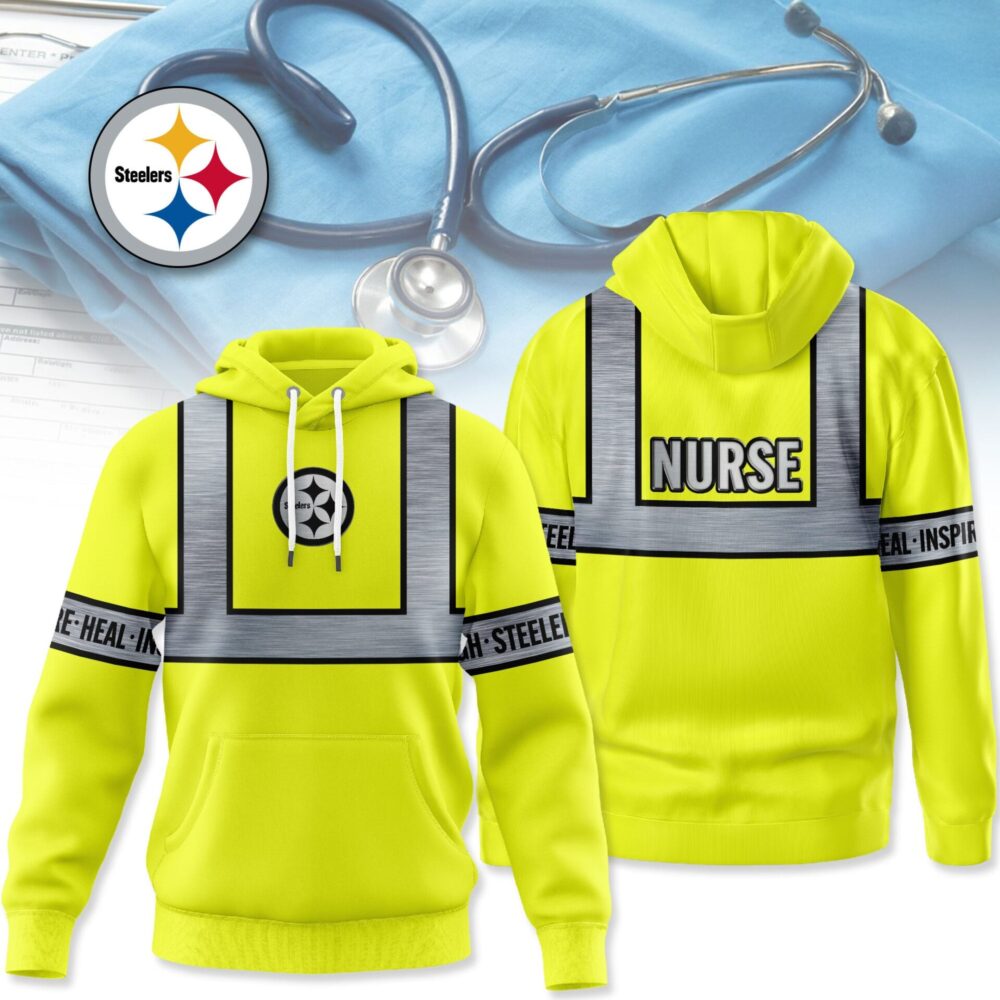 Pittsburgh Steelers | Premium NFL Nurse Safrty Hi Vis Hoodie NY