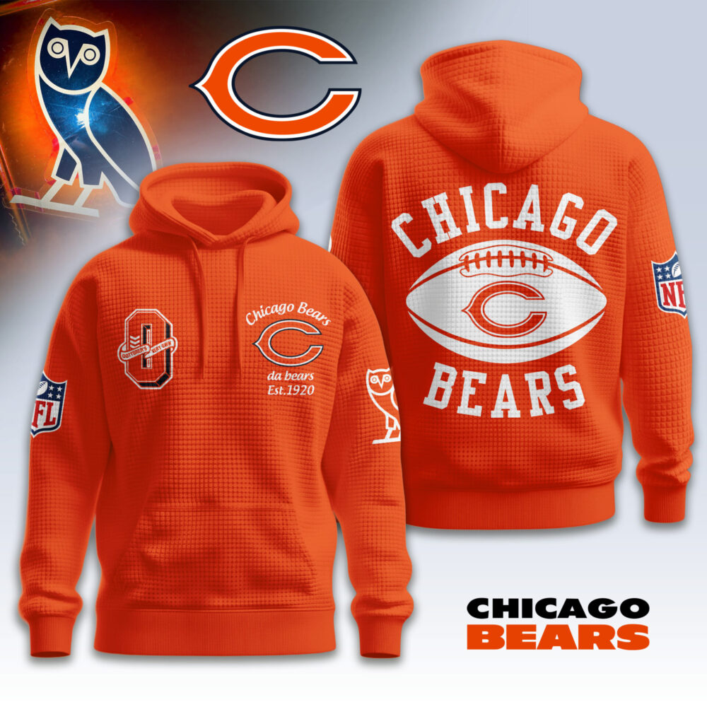 Chicago Bears | Premium NFL OVO 3D Waffle Hoodie TD