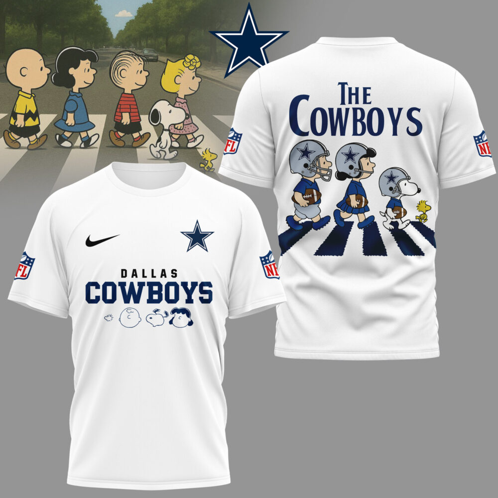 Dallas Cowboys | Premium NFL Snoopy Abbey Road 3D Shirt