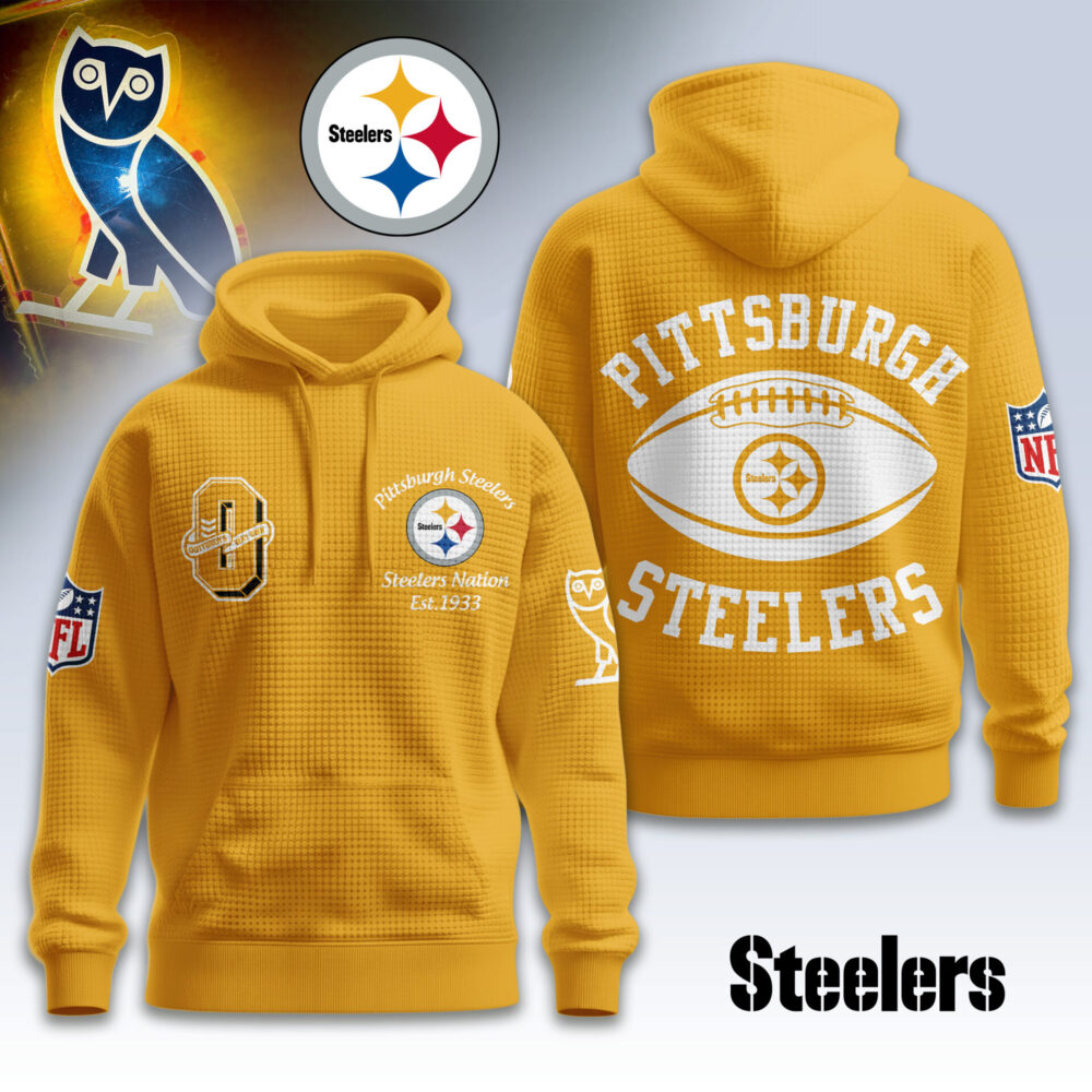 Pittsburgh Steelers | Premium NFL OVO 3D Waffle Hoodie TD