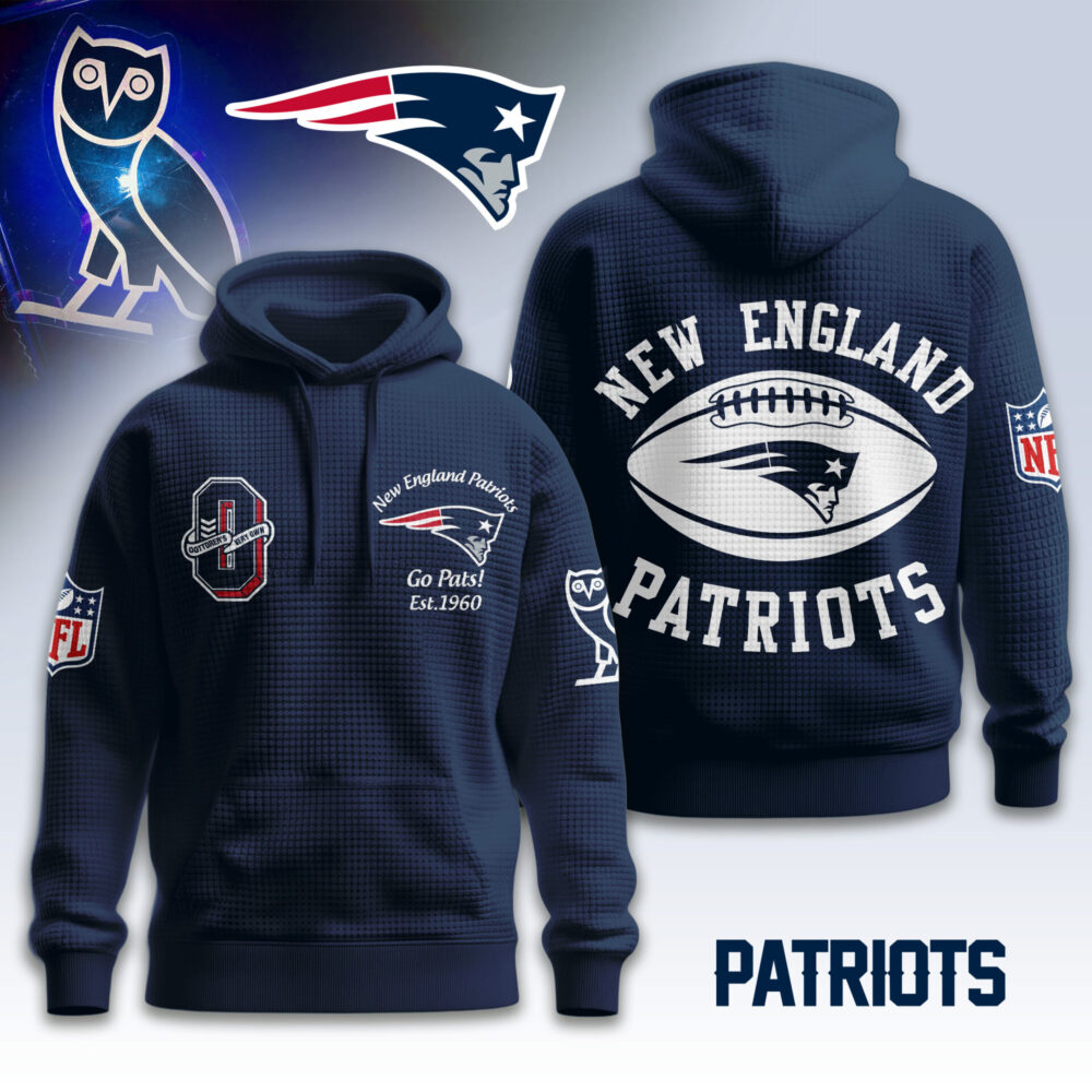 New England Patriots | Premium NFL OVO 3D Waffle Hoodie TD