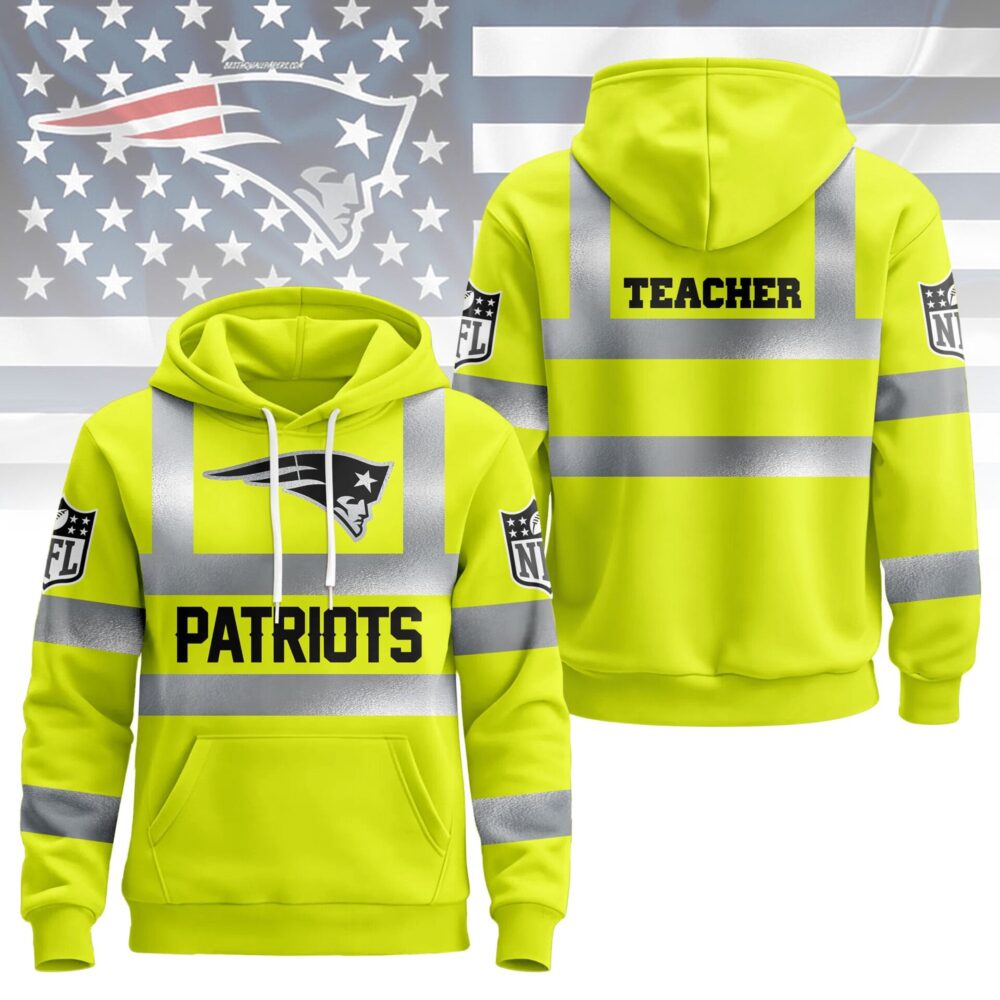New England Patriots | Premium NFL Teacher Safety Hi Vis Hoodie NY