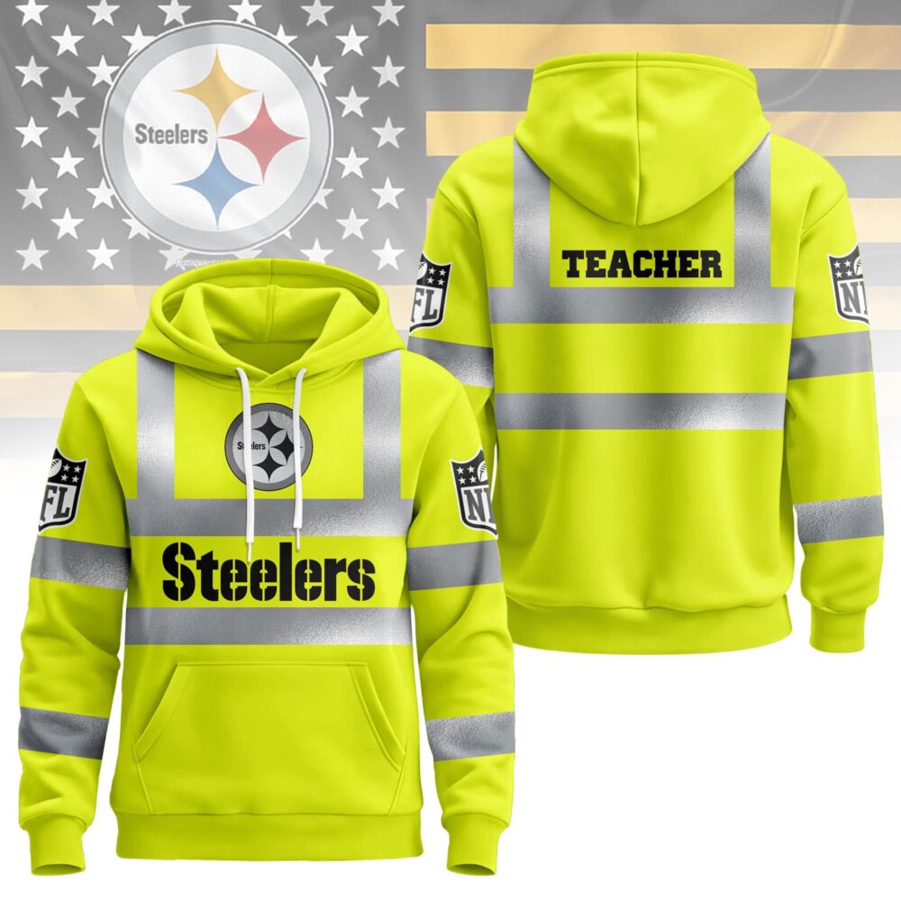 Pittsburgh Steelers | Premium NFL Teacher Safety Hi Vis Hoodie NY