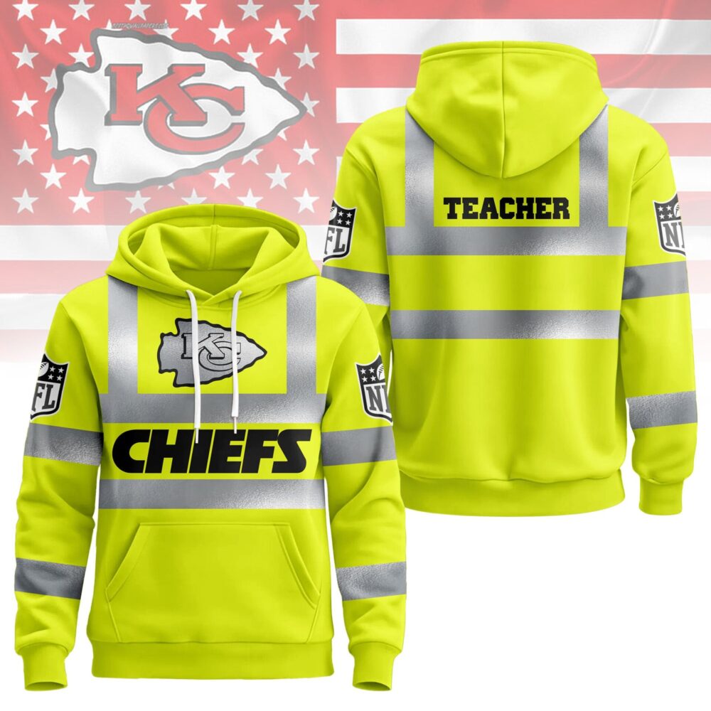 Kansas City Chiefs | Premium NFL Teacher Safety Hi Vis Hoodie NY