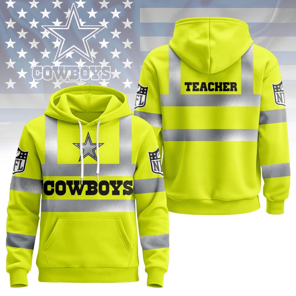 Dallas Cowboys | Premium NFL Teacher Safety Hi Vis Hoodie NY