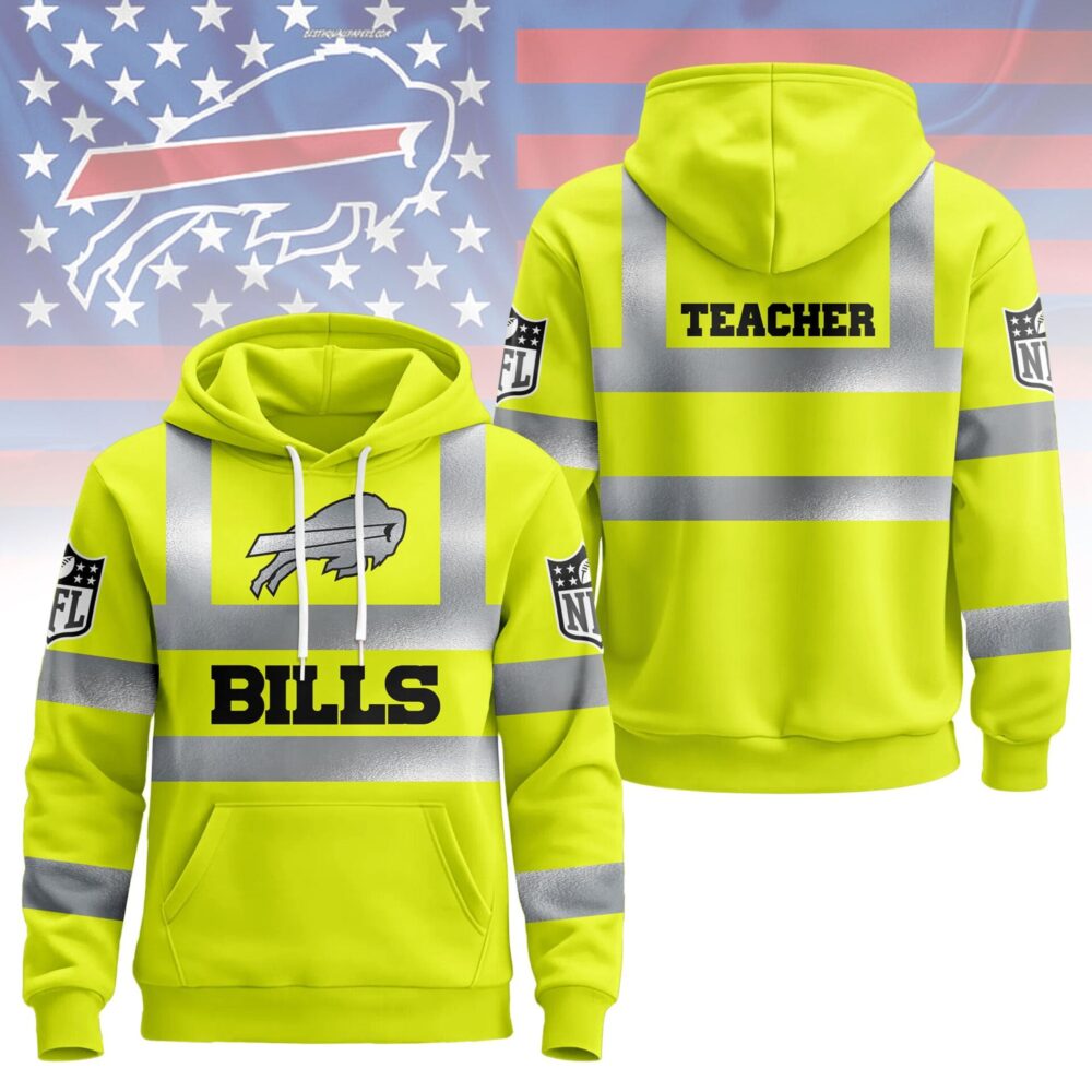 Buffalo Bills | Premium NFL Teacher Safety Hi Vis Hoodie NY