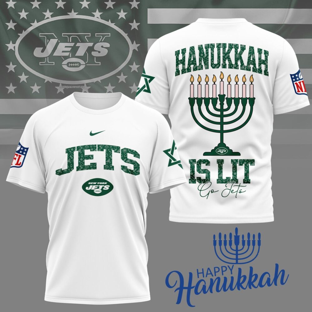 New York Jets | Premium NFL Happy Hanukkah 3D Shirt NY
