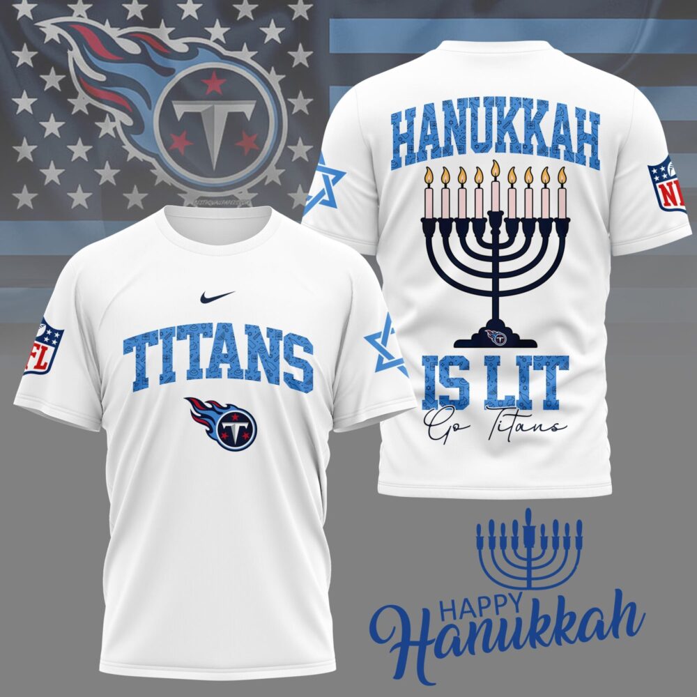 Tennessee Titans | Premium NFL Happy Hanukkah 3D Shirt NY