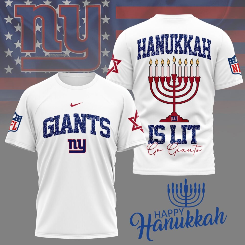 New York Giants | Premium NFL Happy Hanukkah 3D Shirt NY