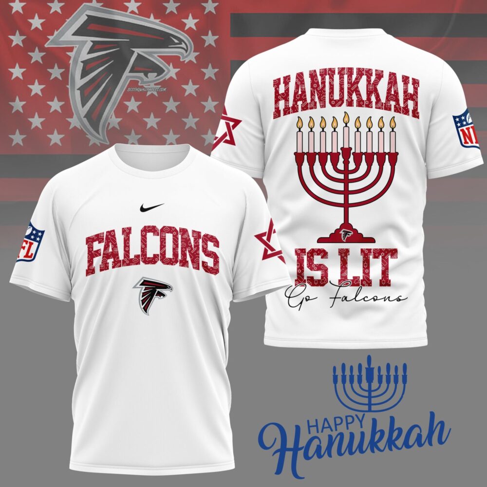 Atlanta Falcons | Premium NFL Happy Hanukkah 3D Shirt NY