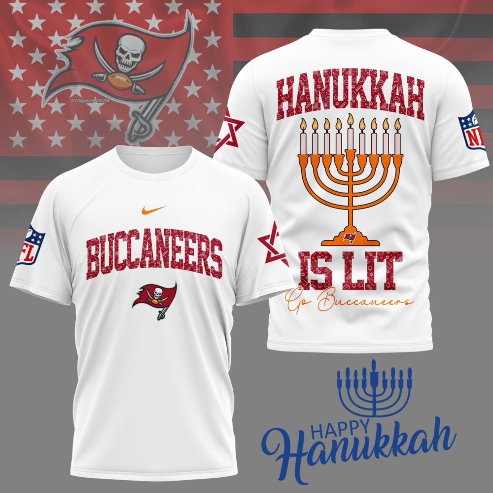 Tampa Bay Buccaneers | Premium NFL Happy Hanukkah 3D Shirt NY