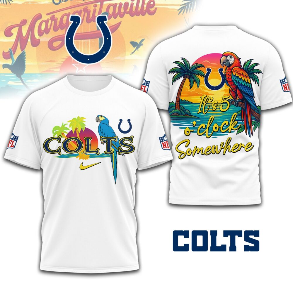 Indianapolis Colts | Premium NFL Its 5 Oclock Somewhere 3D Shirt