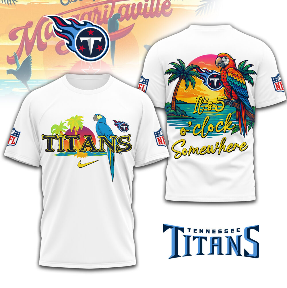 Tennessee Titans | Premium NFL Its 5 Oclock Somewhere 3D Shirt